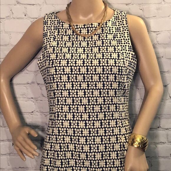Banana Republic Petite Geometric Print Dress Size 4P Petite - Picture 2 of 10